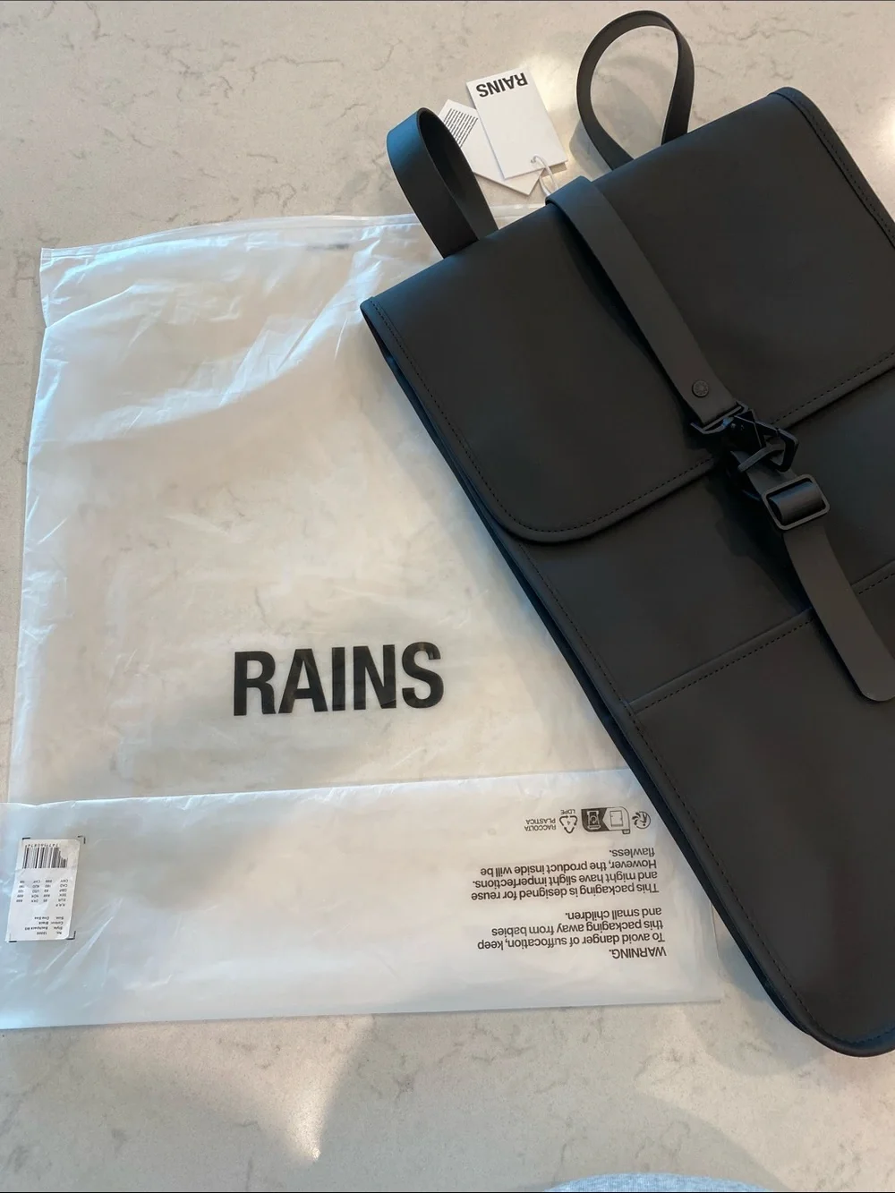 RAINS Backpack with Front Buckle